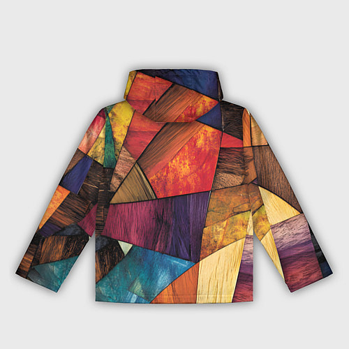 Женская ветровка Мозайка геометрическая / 3D-Белый – фото 2