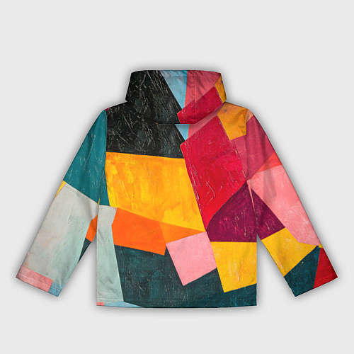 Женская ветровка Геометрия мозайка / 3D-Белый – фото 2