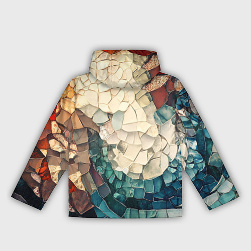 Женская ветровка Мозаика в виде плитки / 3D-Черный – фото 2