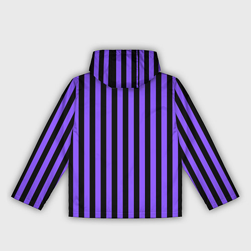 Женская ветровка Академия Невермор фиолетовый верх / 3D-Белый – фото 2