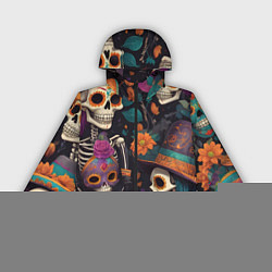 Женская ветровка Хэллоуин страшилки черепа