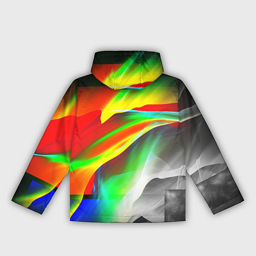 Женская ветровка Текстура краски / 3D-Белый – фото 2