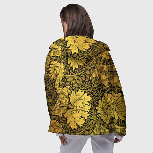 Женская ветровка Золотые подсолнухи / 3D-Черный – фото 4