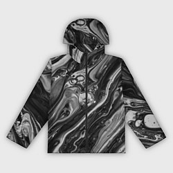 Ветровка с капюшоном женская Чернила, цвет: 3D-черный