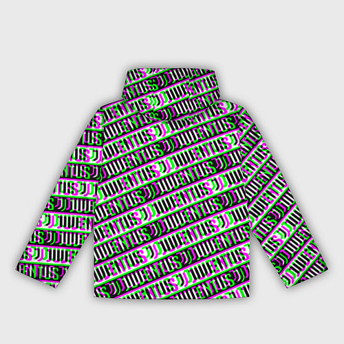 Женская ветровка Juventus glitch pattern / 3D-Белый – фото 2