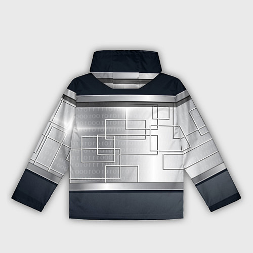 Женская ветровка FORD текстура из метала / 3D-Белый – фото 2