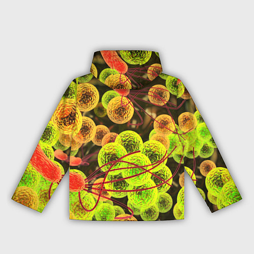 Женская ветровка Вирусы текстура / 3D-Белый – фото 2