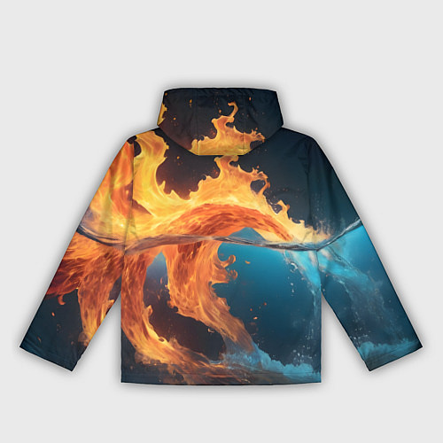 Женская ветровка Вода и огонь / 3D-Белый – фото 2