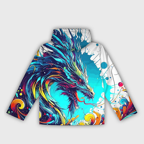 Женская ветровка Japanese dragon - tattoo irezumi / 3D-Белый – фото 2