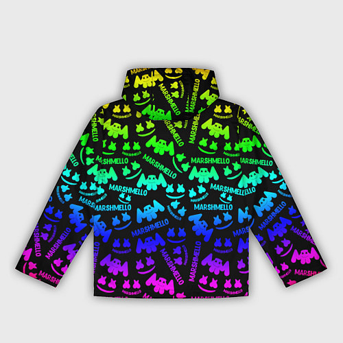 Женская ветровка Marshmello neon steel pattern / 3D-Черный – фото 2