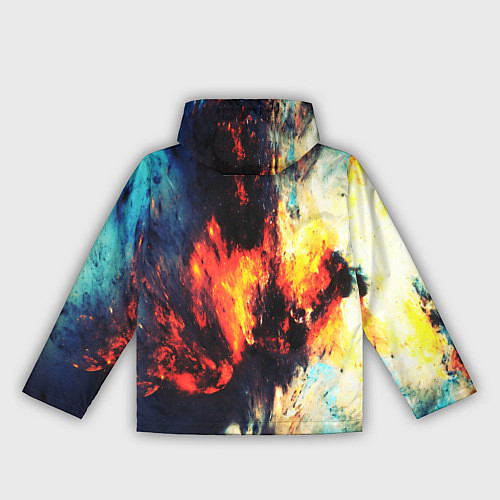 Женская ветровка Абстрактный космос текстура / 3D-Черный – фото 2