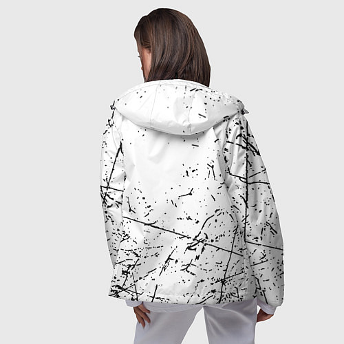 Женская ветровка Символика славянская текстура / 3D-Черный – фото 4