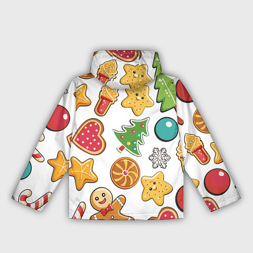 Женская ветровка Новогодние сладости / 3D-Белый – фото 2