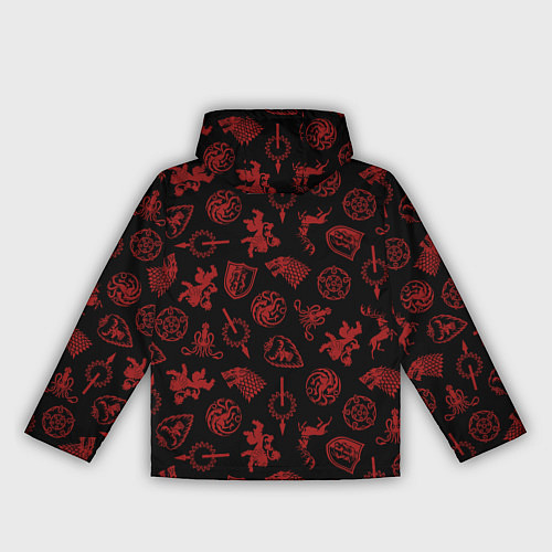 Женская ветровка Houses logo pattern Game of Thrones / 3D-Белый – фото 2