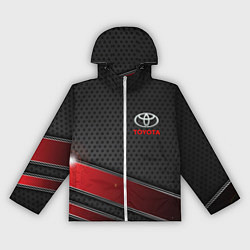 Ветровка с капюшоном женская Toyota auto car, цвет: 3D-белый