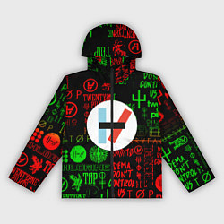 Ветровка с капюшоном женская Twenty one pilots music steel, цвет: 3D-черный