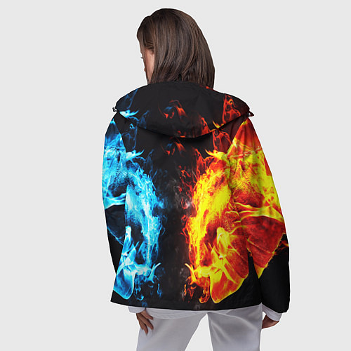 Женская ветровка Doom битва огонь / 3D-Черный – фото 4