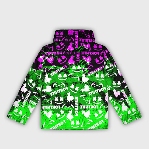 Женская ветровка Fortnite краски кислота / 3D-Белый – фото 2