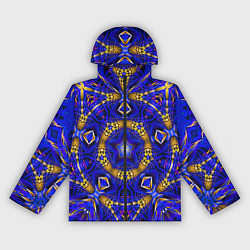 Ветровка с капюшоном женская Оптический узор текстура, цвет: 3D-черный