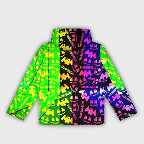 Женская ветровка Marshmello pattern neon steel / 3D-Белый – фото 2