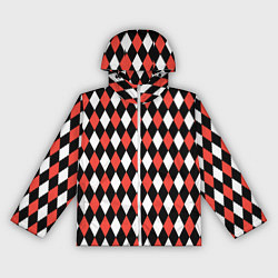 Ветровка с капюшоном женская Баварский мотив, цвет: 3D-белый