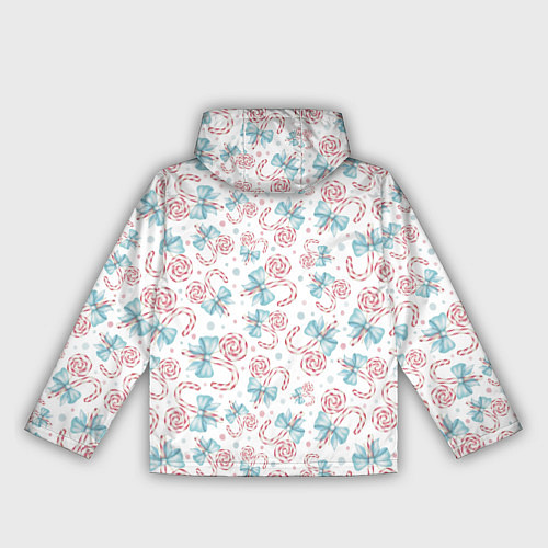 Женская ветровка Новогодние леденцы / 3D-Белый – фото 2