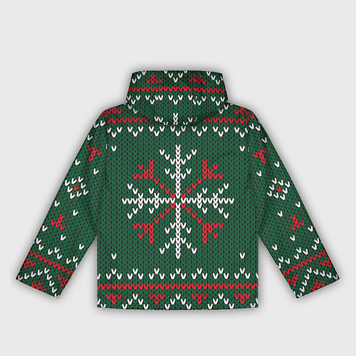 Женская ветровка Knitted Snowflake Pattern / 3D-Белый – фото 2