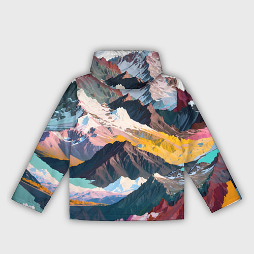 Женская ветровка Искусство гор / 3D-Белый – фото 2