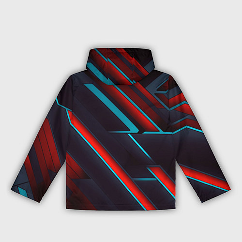 Женская ветровка Абстракция из линий / 3D-Белый – фото 2