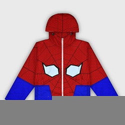 Ветровка с капюшоном женская Spider-Man - eyes, цвет: 3D-белый