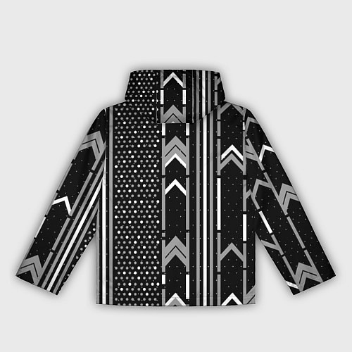 Женская ветровка Закулисье чёрно-белое / 3D-Черный – фото 2