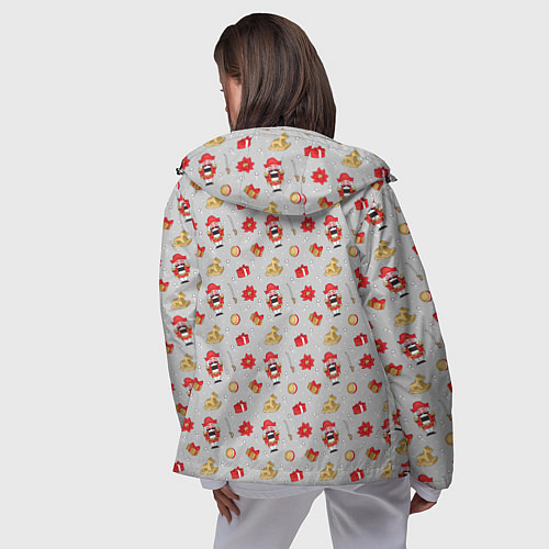 Женская ветровка Щелкунчик и игрушки / 3D-Черный – фото 4