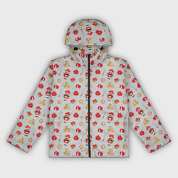 Ветровка с капюшоном женская Щелкунчик и игрушки, цвет: 3D-черный