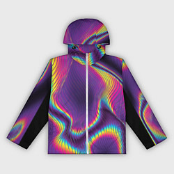 Женская ветровка Неон - волны