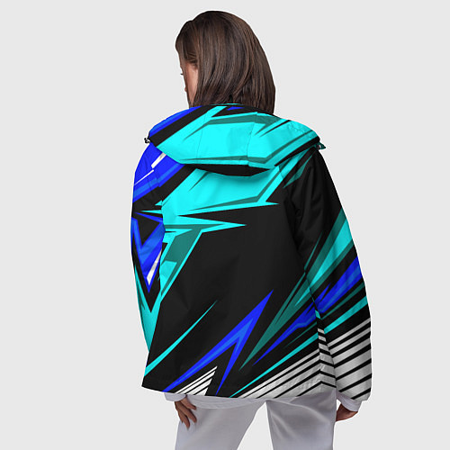 Женская ветровка Субару - синий спорт / 3D-Черный – фото 4