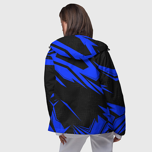 Женская ветровка Субару - синий / 3D-Черный – фото 4