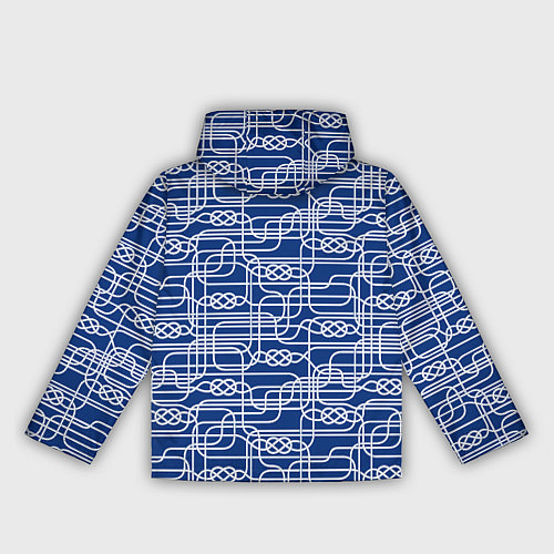 Женская ветровка Паттерн с узлами водопроводного лабиринта / 3D-Белый – фото 2