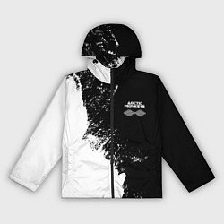 Ветровка с капюшоном женская Arctic Monkeys - лого, цвет: 3D-черный
