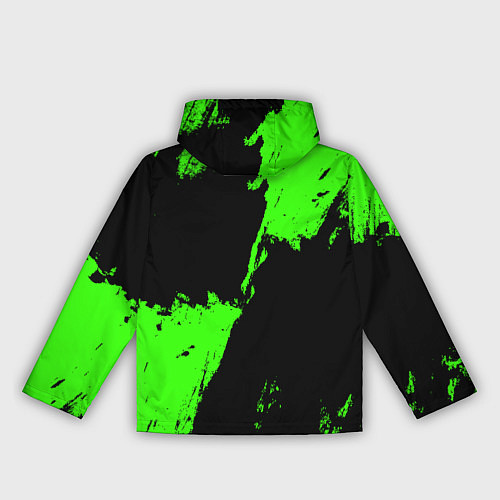 Женская ветровка Arctic Monkeys - Зеленые брызги / 3D-Черный – фото 2