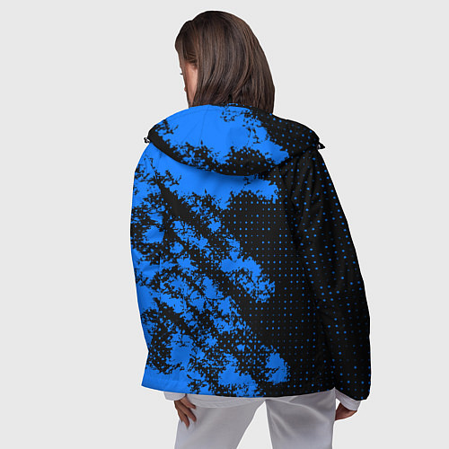 Женская ветровка Arctic Monkeys - Синий камуфляж / 3D-Черный – фото 4