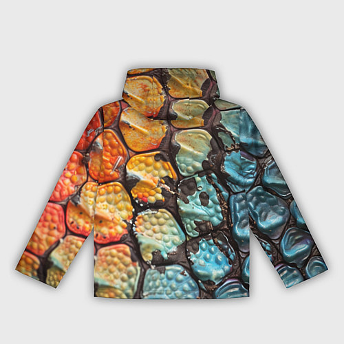 Женская ветровка Змеиные чешуйки / 3D-Белый – фото 2