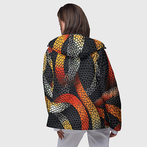 Женская ветровка В змеях / 3D-Черный – фото 4