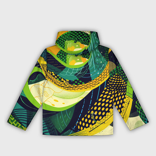 Женская ветровка Змеиный паттерн / 3D-Черный – фото 2