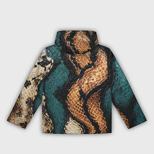 Женская ветровка Кожа в змеином стиле / 3D-Белый – фото 2