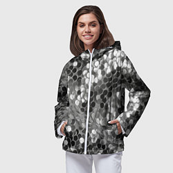 Ветровка с капюшоном женская Блистание, цвет: 3D-белый — фото 2