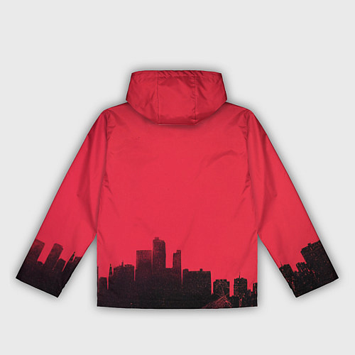 Женская ветровка Godzilla destroys the city / 3D-Белый – фото 2