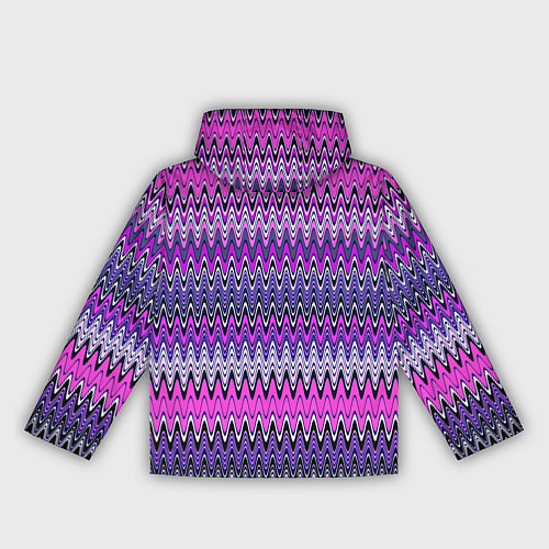 Женская ветровка Сиренево-розовый узоры / 3D-Белый – фото 2