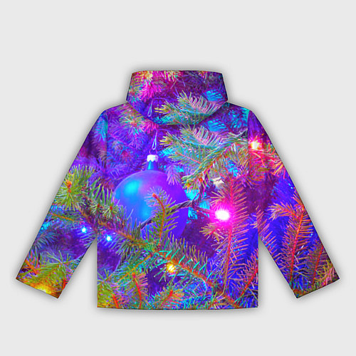 Женская ветровка Новогоднее свечение гирлянд / 3D-Белый – фото 2