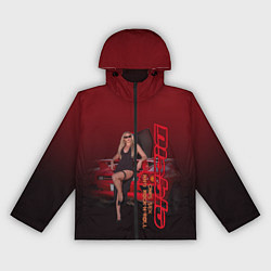 Ветровка с капюшоном женская Lamborghini Diablo, цвет: 3D-черный