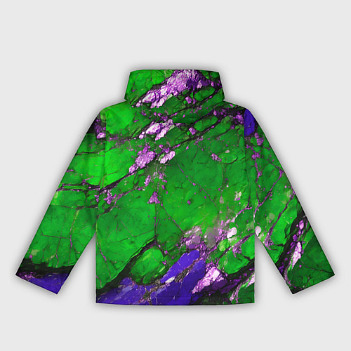 Женская ветровка A purple mineral in a green stone / 3D-Черный – фото 2